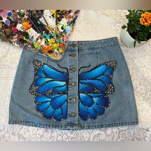 Painted Butterfly Skirt